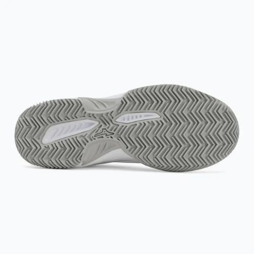 Încălțăminte de tenis pentru femei Mizuno Break Shot 5 CC white/ ultimate gray/ harbor mist