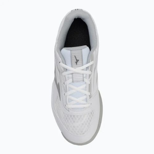 Încălțăminte de tenis pentru femei Mizuno Break Shot 5 CC white/ ultimate gray/ harbor mist