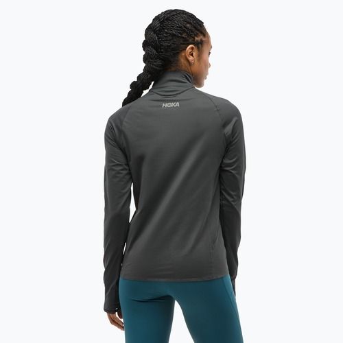 Hanorace de alergare pentru femei HOKA GlideTech Quarter Zip negru