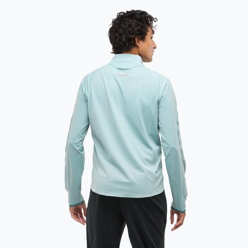 Hanorac de alergare HOKA GlideTech Quarter Zip pentru bărbați druzy