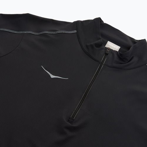 Hanorac de alergare HOKA GlideTech Quarter Zip pentru bărbați negru