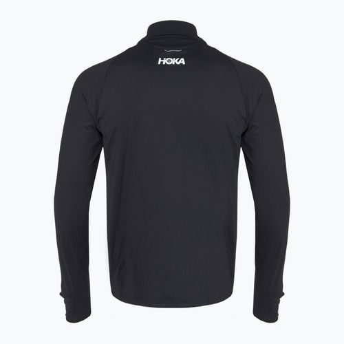 Hanorac de alergare HOKA GlideTech Quarter Zip pentru bărbați negru