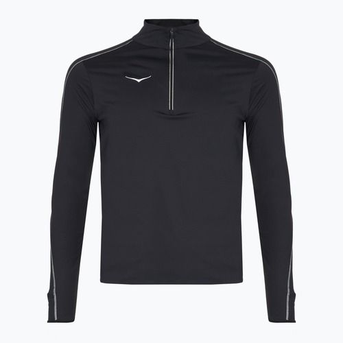 Hanorac de alergare HOKA GlideTech Quarter Zip pentru bărbați negru
