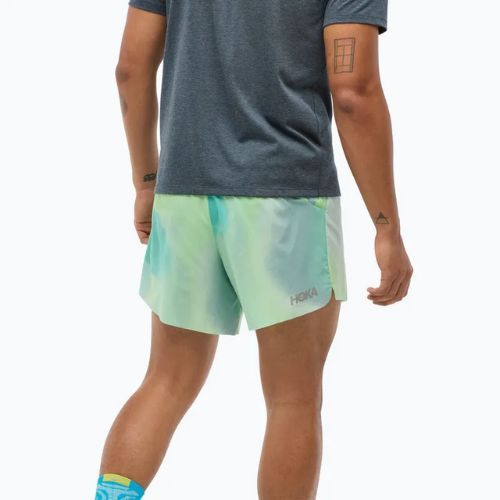 Pantaloni scurți de alergare HOKA Glide With Brief 5" tart apple mist pentru bărbați