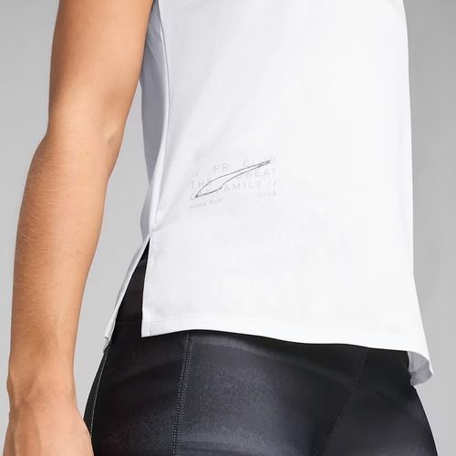 Tricou de alergare pentru femei  PUMA Run Graphic Mesh Tee puma white