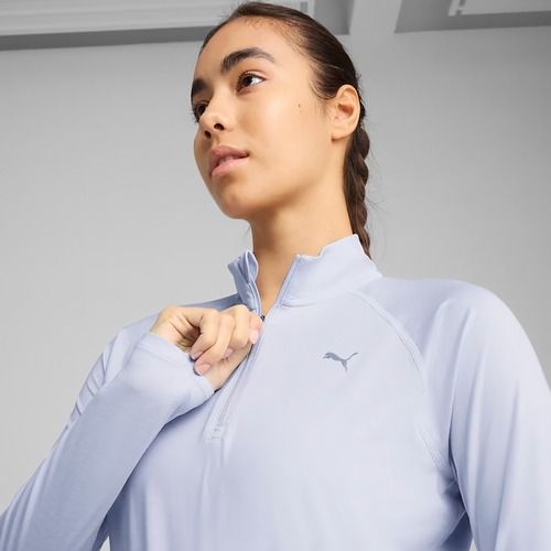 Bluză de alergare pentru femei PUMA Run Velocity Cloudspun 1/4 Zip cool weather/heather