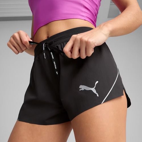 Pantaloni scurți de alergare pentru femei PUMA Raceday Ultrawave 3" Split puma black