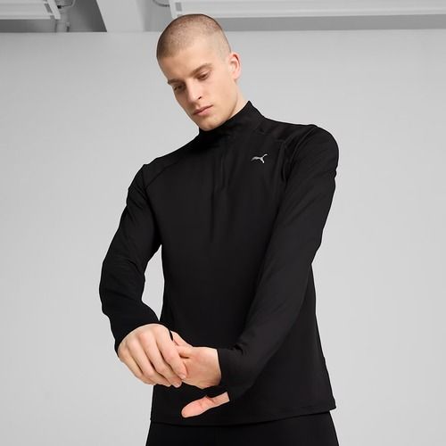 Bluză de alergare pentru bărbați  PUMA Run Velocity Cloudspun 1/4 Zip puma black