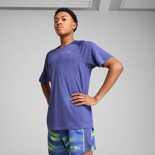 Tricou de alergare pentru bărbați PUMA Run Velocity Tee Poly blue crystal