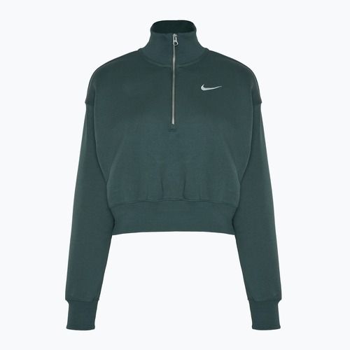 Femei Nike Sportswear Phoenix Fleece 1/2 Zip Cropped vintage verde / sail sweatshirt