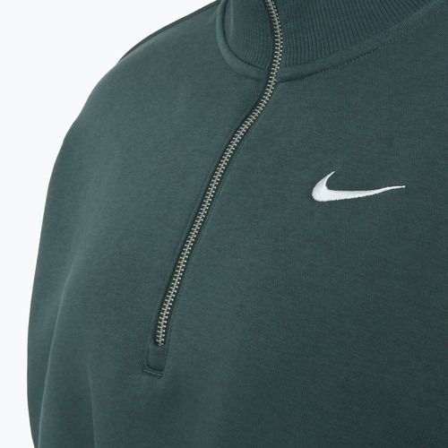 Femei Nike Sportswear Phoenix Fleece 1/2 Zip Cropped vintage verde / sail sweatshirt