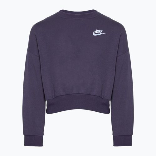Bluză pentru copii Nike Sportswear Club Fleece dark raisin / white