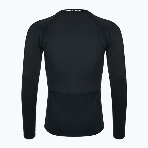 Bărbați de formare longsleeve Nike Pro Warm LS negru / alb