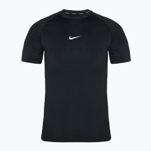 Tricou de antrenament pentru bărbați Nike Pro Dri-FIT Slim SS negru/alb