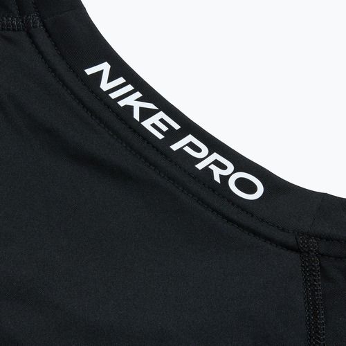 Tricou de antrenament pentru bărbați Nike Pro Dri-FIT Slim SS negru/alb