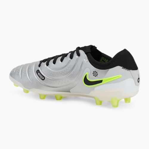 Nike Legend 10 Pro Ag-Pro cizme de fotbal pentru bărbați argint metalic / volt / negru