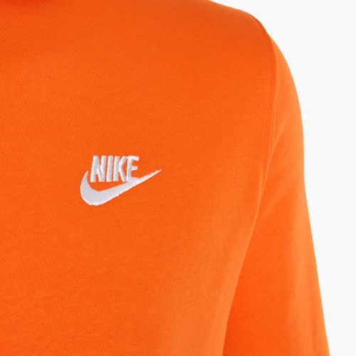 Bluză pentru bărbați  Nike Sportswear Club Fleece Hoodie safety orange/ safety orange/ white
