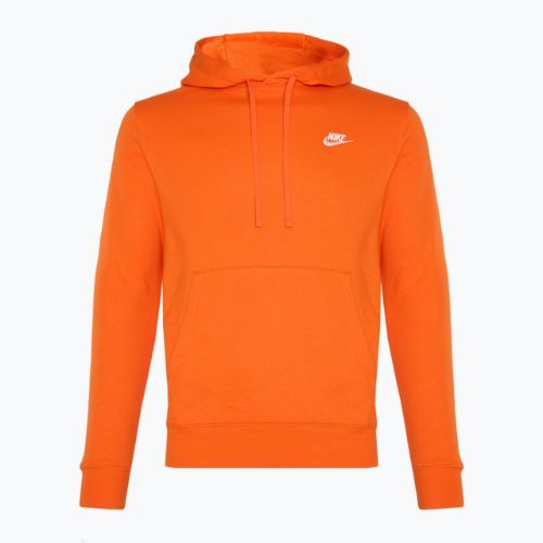 Bluză pentru bărbați  Nike Sportswear Club Fleece Hoodie safety orange/ safety orange/ white