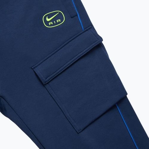 Pantaloni pentru bărbați Nike Air Fleece Cargo midnight navy/ volt