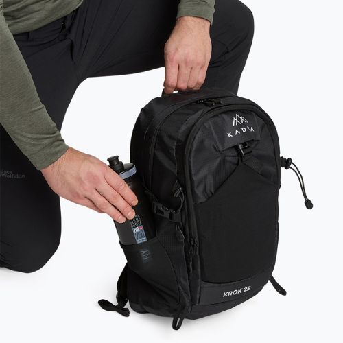 Rucsac turistic KADVA buzunar pentru laptop Krok 25 l negru
