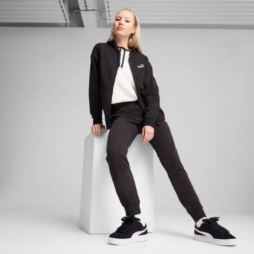 Hanorac pentru femei PUMA ESS Small No. 1 Logo Comfort Full-Zip puma black