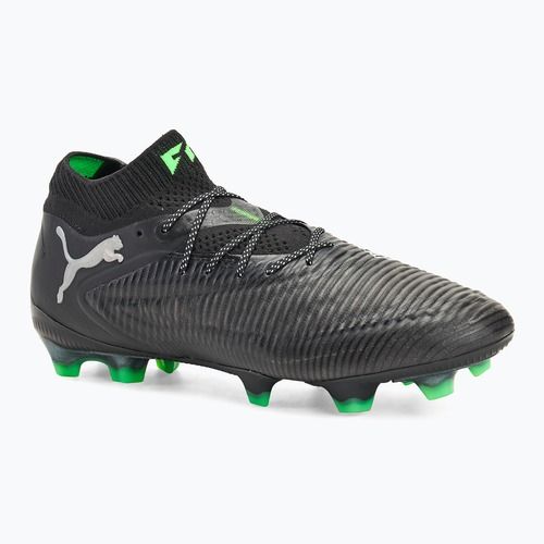 Încălțăminte de fotbal pentru bărbați PUMA Future 8 Ultimate FG puma black/cool light gray/fluo green