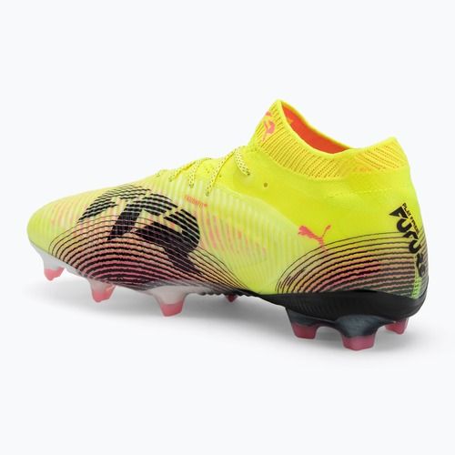 Încălțăminte de fotbal pentru bărbați PUMA Future 8 Ultimate FG yellow alert/puma black/sun struck