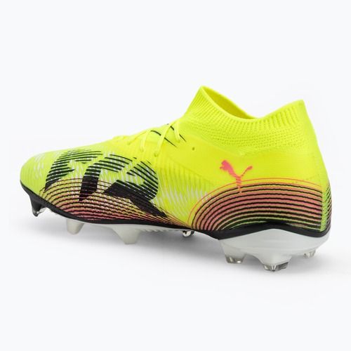Încălțăminte de fotbal pentru bărbați PUMA Future 8 Match FG/AG yellow alert/puma black/sun struck