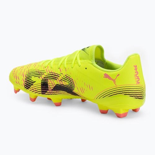 Încălțăminte de fotbal pentru bărbați PUMA Future 8 Play FG/AG yellow alert/ puma black/ sun struck