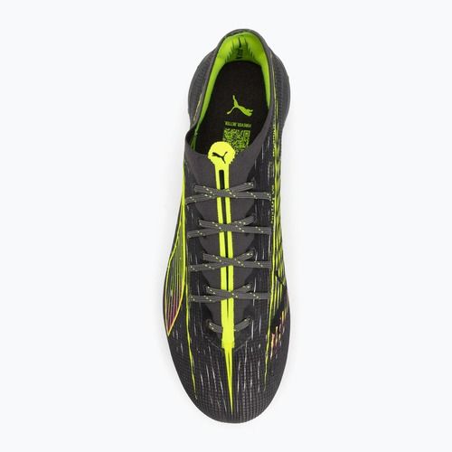 Încălțăminte de fotbal pentru bărbați PUMA Ultra 5 Ultimate FG matte aged silver/yellow alert/sun struck