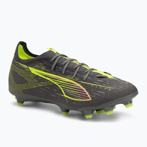 Încălțăminte de fotbal pentru bărbați PUMA Ultra 5 Pro FG/AG matte aged silver/yellow alert/sun struck