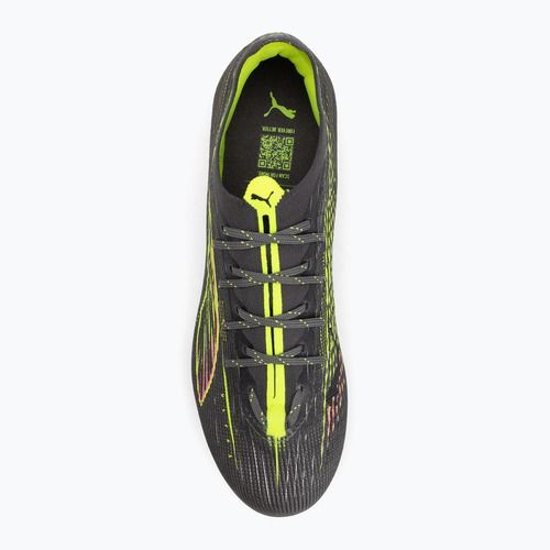Încălțăminte de fotbal pentru bărbați PUMA Ultra 5 Pro FG/AG matte aged silver/yellow alert/sun struck