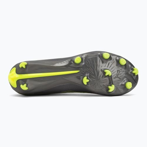 Încălțăminte de fotbal pentru bărbați PUMA Ultra 5 Match+ FG/AG matte aged silver/yellow alert/puma aged silver
