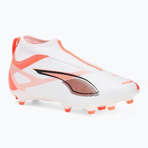 Încălțăminte de fotbal pentru copii  PUMA Ultra 5 Match+ LL FG/AG Jr puma white/puma black/glowing red