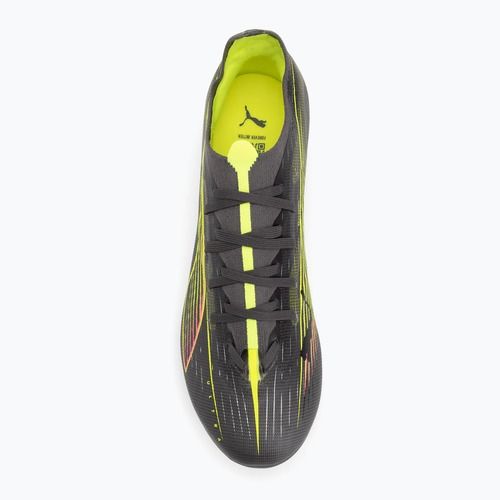 Încălțăminte de fotbal pentru bărbați PUMA Ultra 5 Match FG/AG matte aged silver/yellow alert/puma aged silver