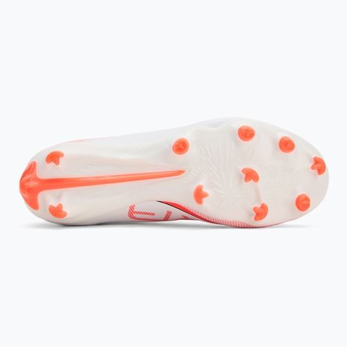 Încălțăminte de fotbal pentru copii PUMA Ultra 5 Match FG/AG Jr puma white/puma black/glowing red