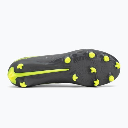 Încălțăminte de fotbal pentru bărbați PUMA Ultra 5 Play+ FG/AG matte aged silver/yellow alert/puma aged silver