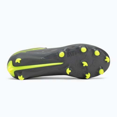 Încălțăminte de fotbal pentru copii PUMA Ultra 5 Play FG/AG Jr matte aged silver/yellow alert/puma aged silver