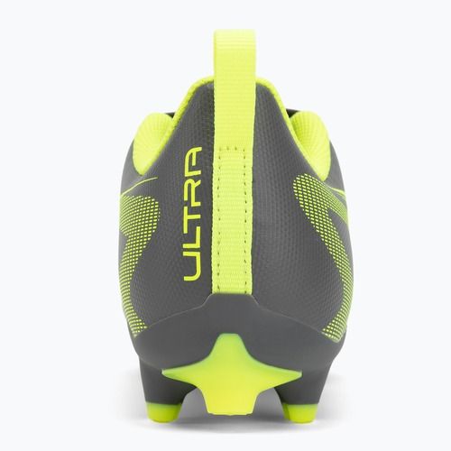 Încălțăminte de fotbal pentru copii PUMA Ultra 5 Play FG/AG Jr matte aged silver/yellow alert/puma aged silver