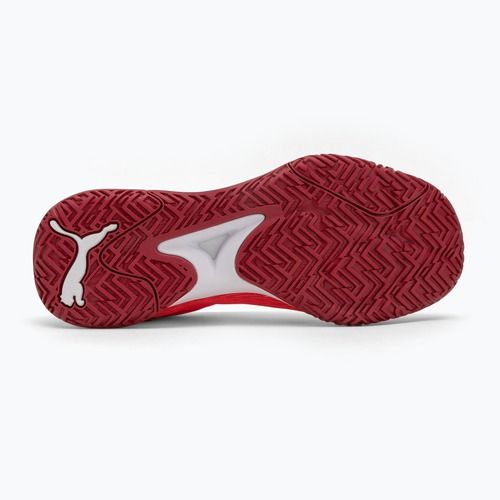 Încălțăminte de handbal PUMA Accelerate Turbo glowing red/white/dark crimson/black