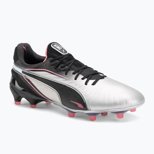 Încălțăminte de fotbal pentru bărbați PUMA King Ultimate FG/AG puma silver/puma black/sun struck/puma white