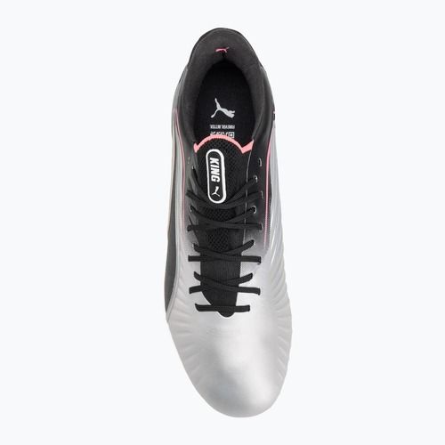 Încălțăminte de fotbal pentru bărbați PUMA King Ultimate FG/AG puma silver/puma black/sun struck/puma white