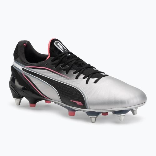 Încălțăminte de fotbal pentru bărbați  PUMA King Ultimate MxSG puma silver/puma black/sun struck/puma white