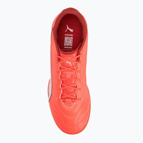 Încălțăminte de fotbal pentru bărbați PUMA King Pro TT glowing red/ puma white/ red fire