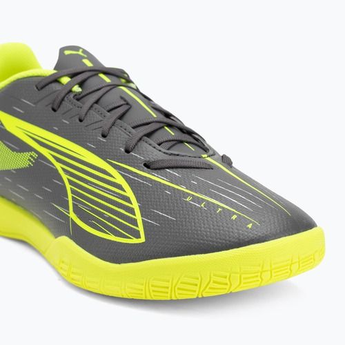 Încălțăminte de fotbal pentru bărbați PUMA Ultra 5 Play IT matte aged silver/yellow alert/puma aged silver
