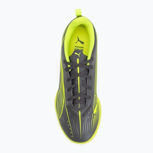 Încălțăminte de fotbal pentru copii PUMA Ultra 5 Play TT Jr matte aged silver/yellow alert/puma aged silver