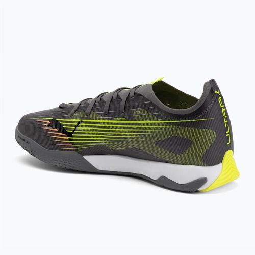 Încălțăminte de fotbal pentru bărbați PUMA Ultra 5 Match It matte aged silver/yellow alert/puma aged silver