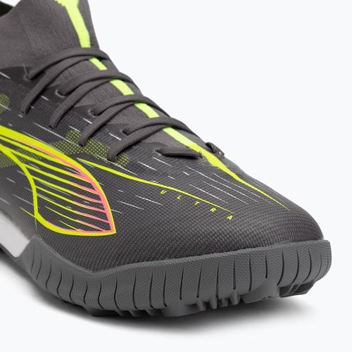 Încălțăminte de fotbal PUMA Ultra 5 Match+ TT matte aged silver/yellow alert/puma aged silver