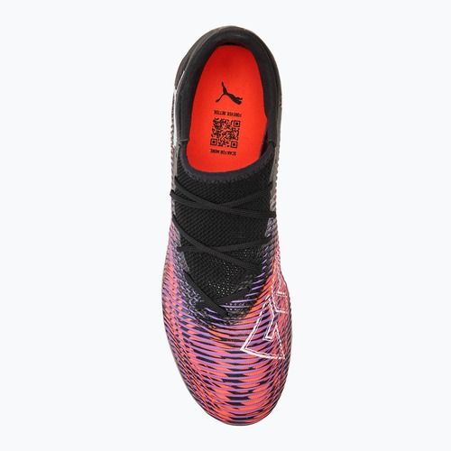 Încălțăminte de fotbal pentru bărbați PUMA Future 8 Match Low FG/AG puma black/ puma white/ glowing red