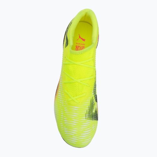 Încălțăminte de fotbal pentru bărbați PUMA Future 8 Match Low FG/AG yellow alert/ puma black/ sun struck